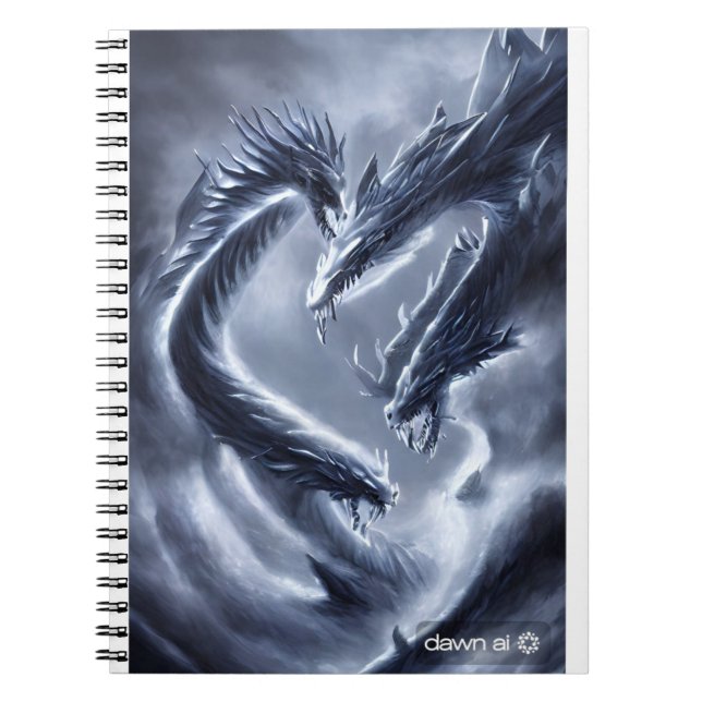 ice and lightning dragon notebook (Front)