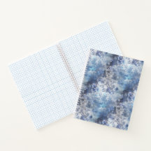 Ice and Snow Textured Blue Christmas Pattern