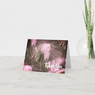 Ice And Snow Winter Customizable Thank You Card