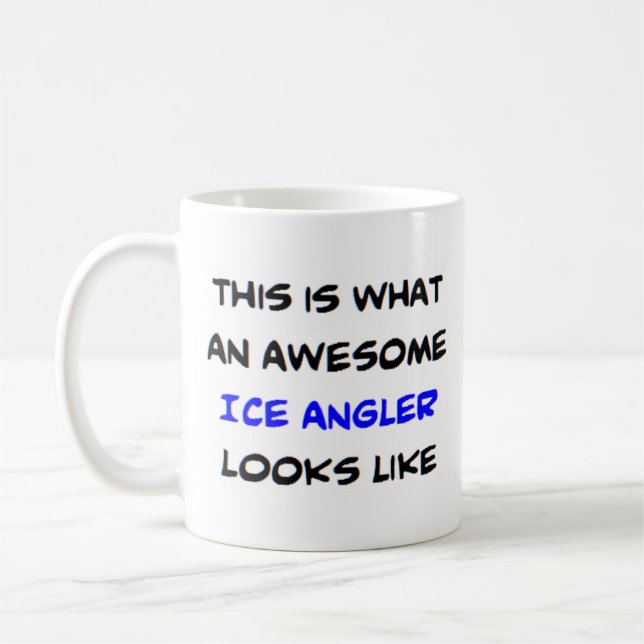 ice angler, awesome coffee mug (Left)