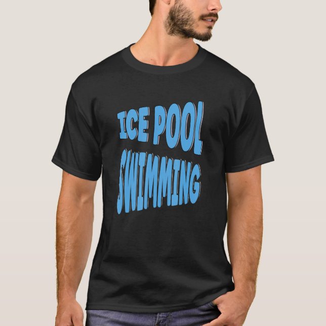 Ice bathing in the ice pool T-Shirt (Front)