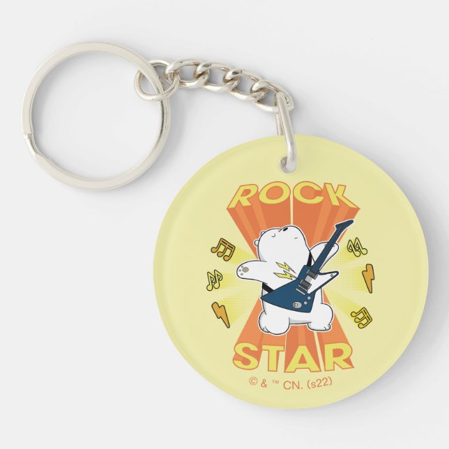 Ice Bear - Rock Star Keychain (Front)
