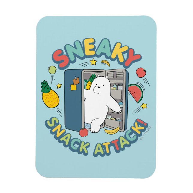 Ice Bear - Sneaky Snack Attack! Magnet (Vertical)