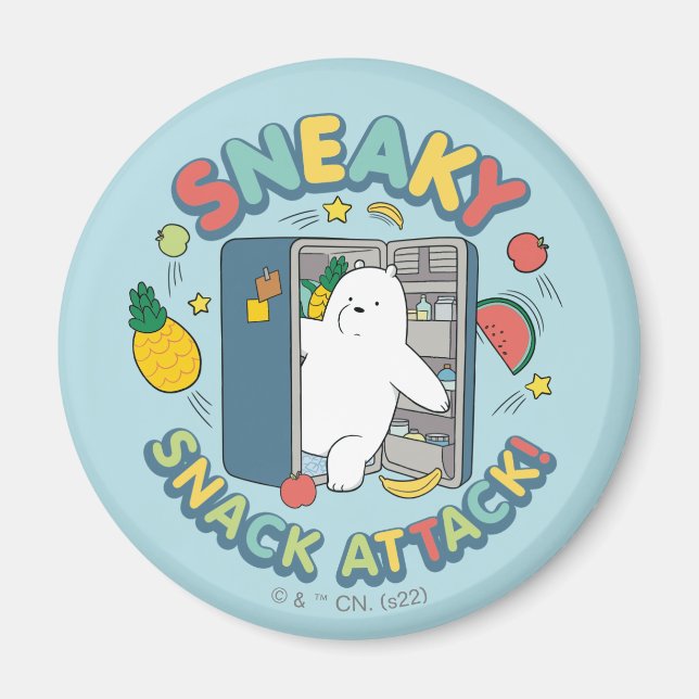 Ice Bear - Sneaky Snack Attack! Magnet (Front)