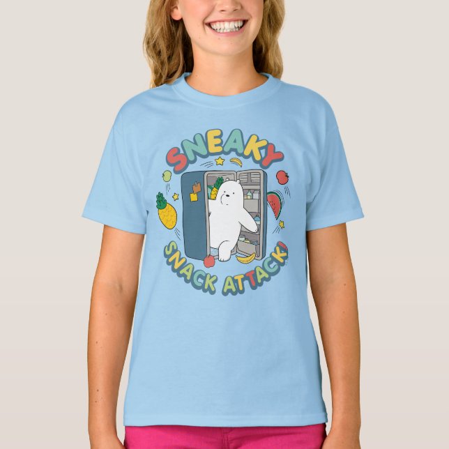 Ice Bear - Sneaky Snack Attack! T-Shirt (Front)