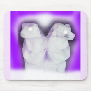 Ice bears art mouse pad