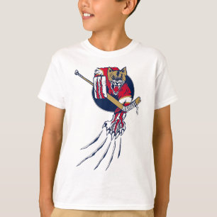 Ice Beast Lion Panther Cougar Hockey Claws Logo T-Shirt