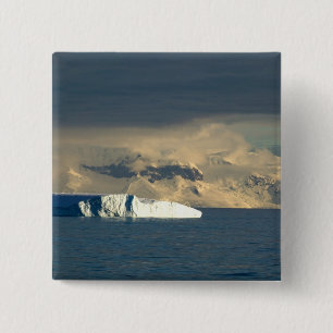 Ice Berg in the starts of the Drake Passage just 2 Inch Square Button