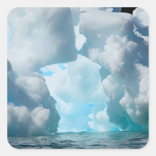Ice Bergs off of the southern tip of South Square Sticker