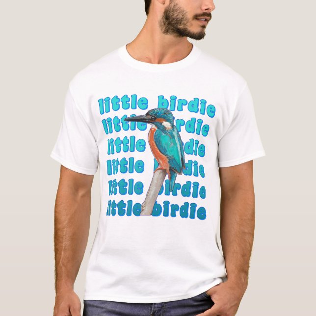 Ice bird - beautiful blue bird T-Shirt (Front)