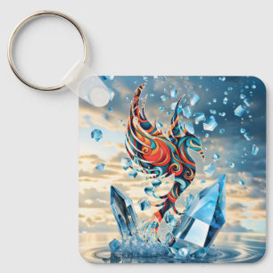Ice Bird Keychain