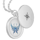 Ice blue butterfly necklace!