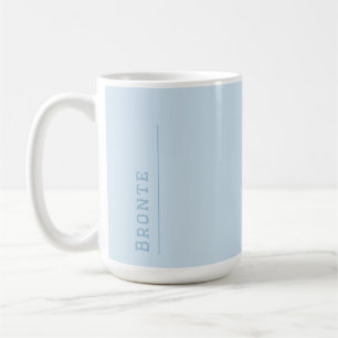 Ice Blue - Colour Flow monogram Coffee Mug