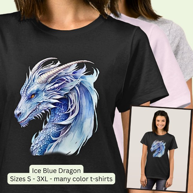 Ice Blue Dragon  T-Shirt (Creator Uploaded)