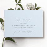 Ice Blue | Elegant Simple Airy Winter Wedding Save The Date<br><div class="desc">Soft blue save the date cards with a minimalist design. "Formal invitation to follow" is written in calligraphy script.</div>