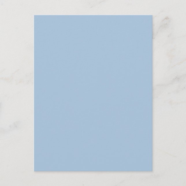 Ice Blue Light Baby Solid Trend Colour Background Postcard (Front)