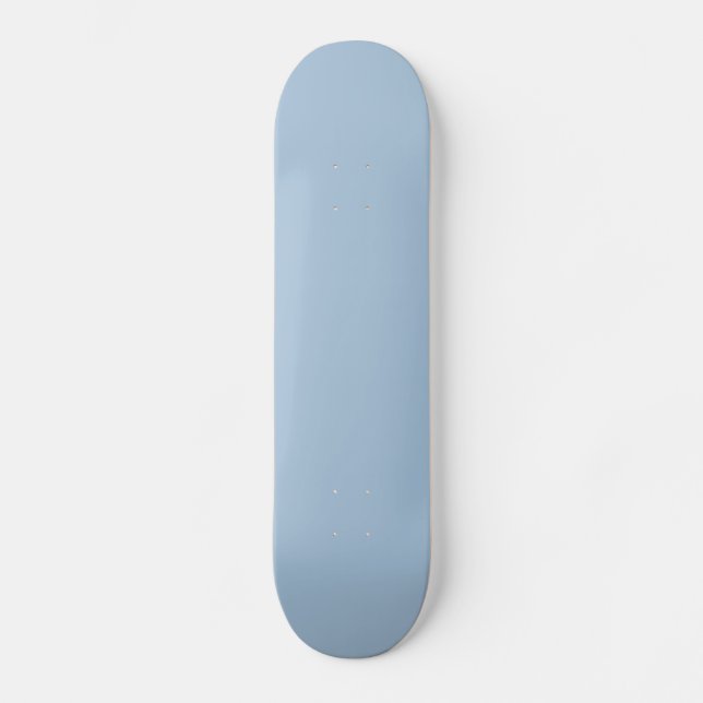 Ice Blue Light Baby Solid Trend Colour Background Skateboard (Front)