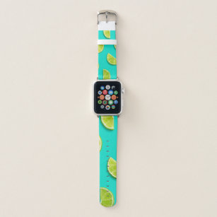 Ice Blue Lime Fruit Summer Apple Watch Band