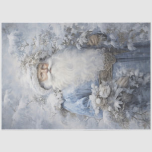 Ice Blue Santa Tissue Paper