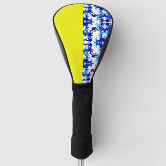 Ice Blue Snowboarder Sky Yellow Snowboarding Sport Golf Head Cover