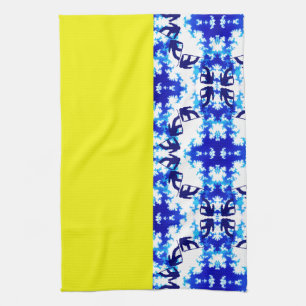 Ice Blue Snowboarder Sky Yellow Snowboarding Sport Kitchen Towel