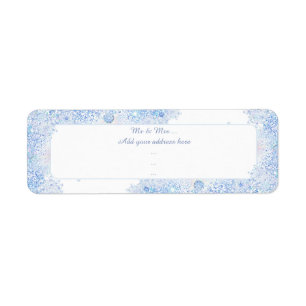 Ice blue snowflake