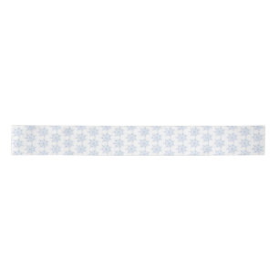 Ice blue snowflake satin ribbon