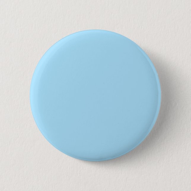 Ice Blue Solid Colour | Classic | Elegant 2 Inch Round Button (Front)