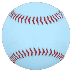 Ice Blue Solid Colour Classic Elegant Softball