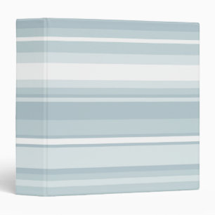 Ice blue stripes binder