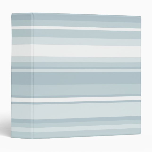 Ice blue stripes binder (Front/Spine)