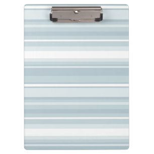 Ice blue stripes clipboard