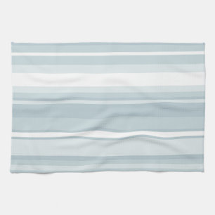Ice blue stripes kitchen towel