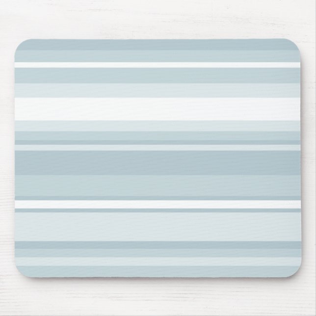 Ice blue stripes mouse pad (Front)