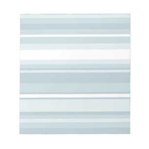Ice blue stripes notepad