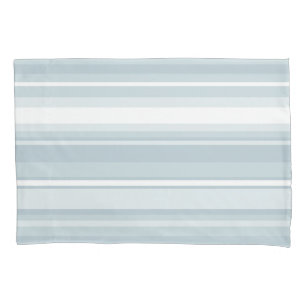 Ice blue stripes pillowcase