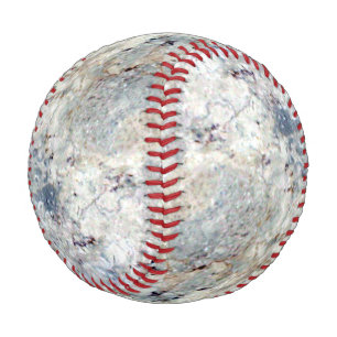 Ice blue white marble stone finish baseball