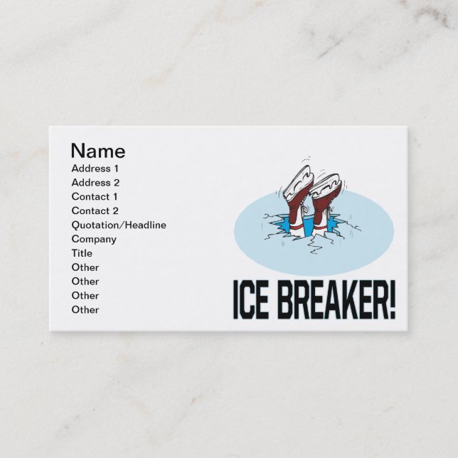 Ice Breaker Business Card (Front)