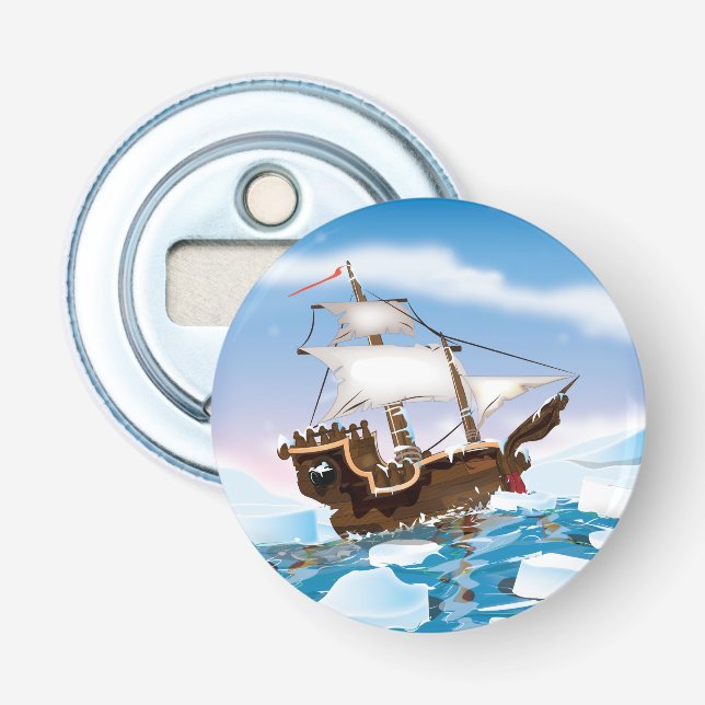 Ice Breaker Ship. Bottle Opener (Front)