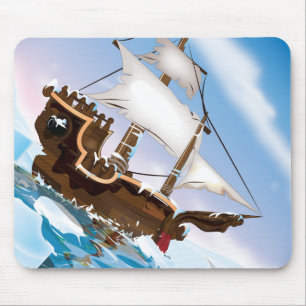 Ice Breaker Ship Mouse Pad