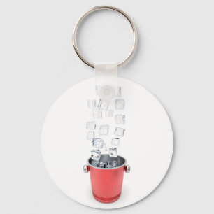 Ice bucket keychain