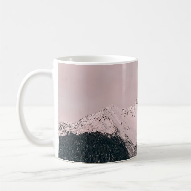 ICE-CAPPED MOUNTAIN AT DAYTIME COFFEE MUG (Left)