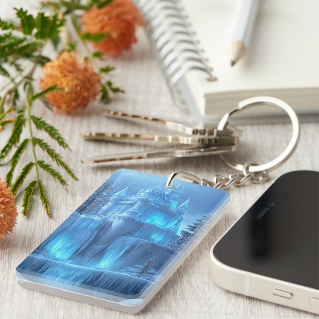 Ice Castle of Frozen Dreams Keychain (Front Right)