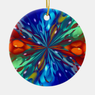 Ice Castles Ceramic Ornament