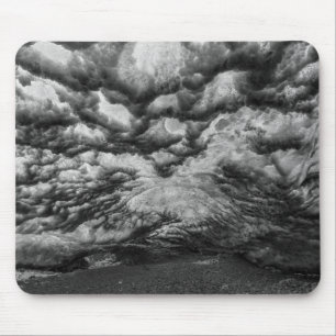 Ice Cave In Black And White Mouse Pad