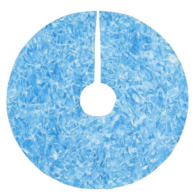 Ice Christmas Tree Skirt (Front)