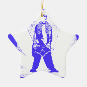 Ice Climb Baby Ceramic Ornament