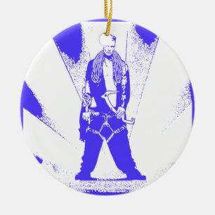 Ice Climb Baby Ceramic Ornament