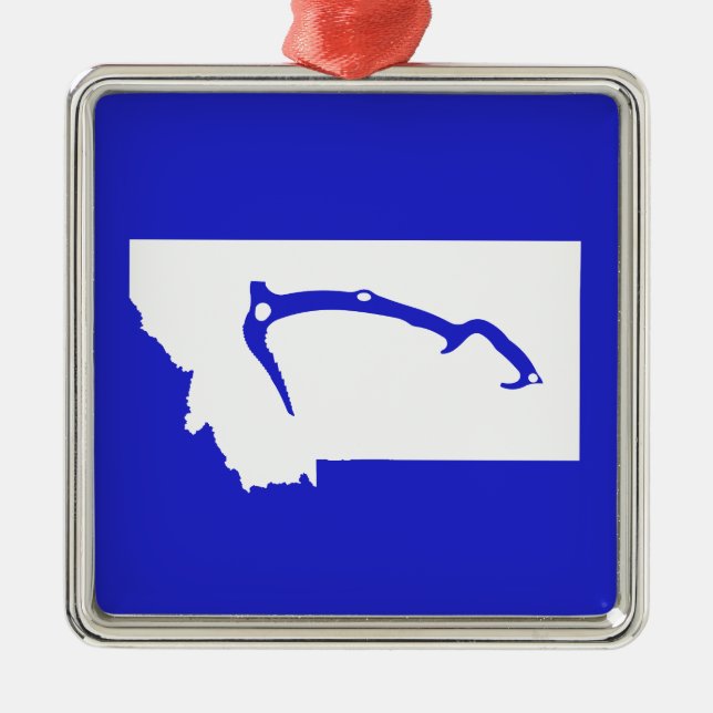 Ice Climb Montana Metal Ornament (Front)