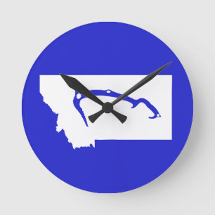 Ice Climb Montana Round Clock